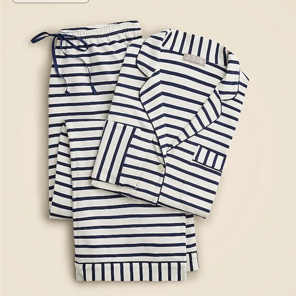 J. Crew Dreamy cotton-blend pajama set in stripe - Picture 4 of 5